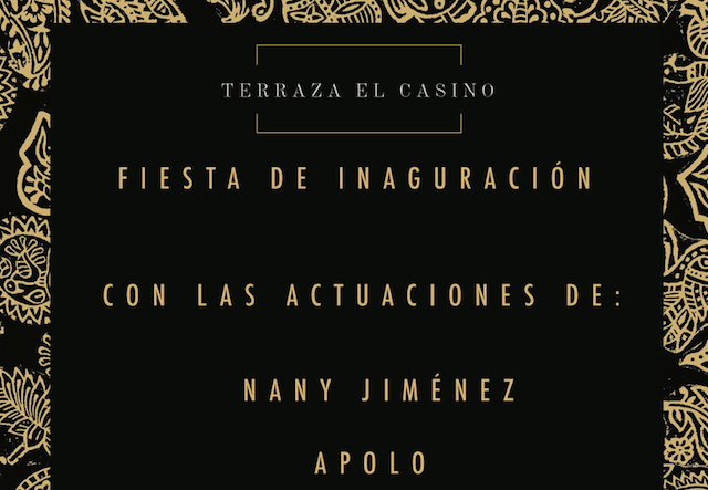 Cartel de la fiesta de inauguración (Foto TA)